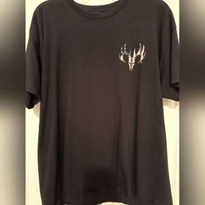 Men's Black 'WE DON'T RETREAT' short sleeve T-shirt, XL